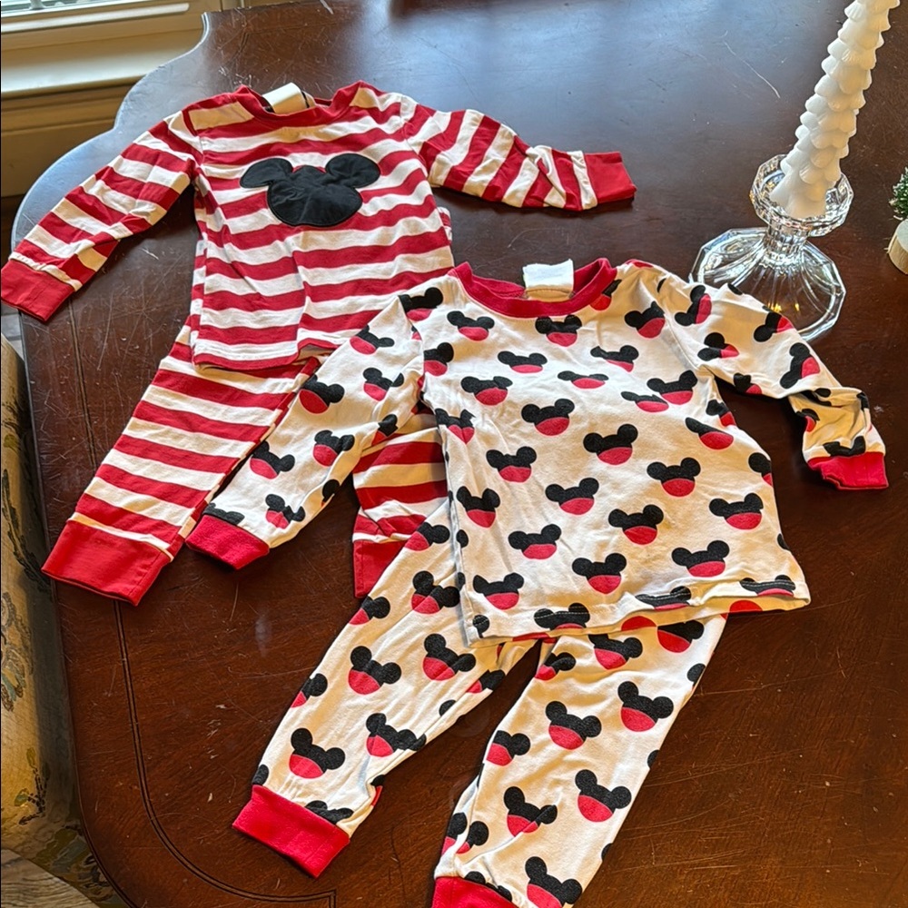 Disney Mickey Mouse Kids Pajamas - Red and White